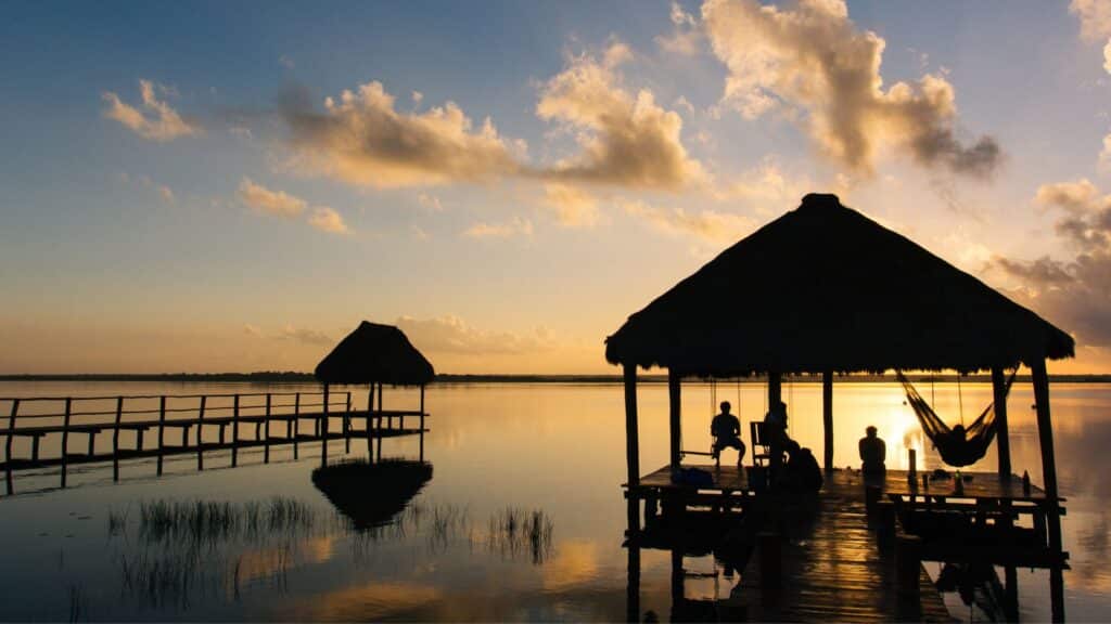 Bacalar Lagoon at Sunset