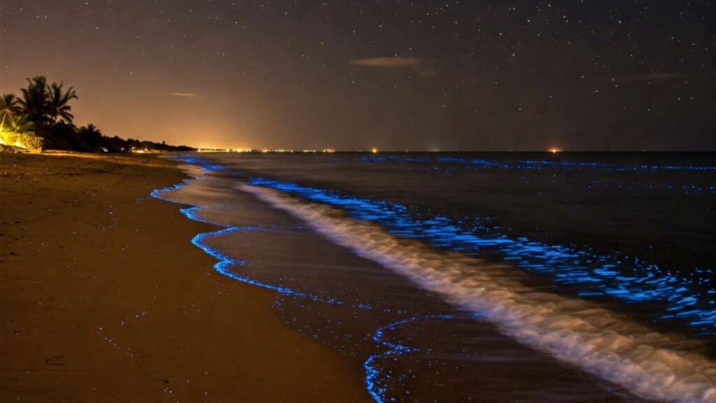 bioluminescence on Holbox